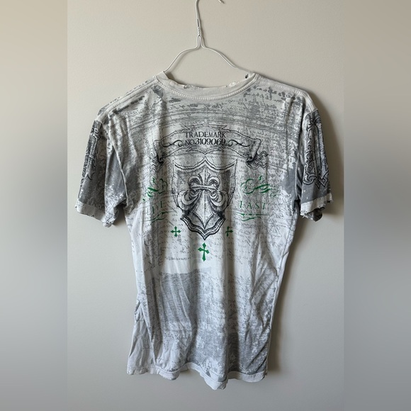 Affliction Tshirt with Green Details - Picture 2 of 2